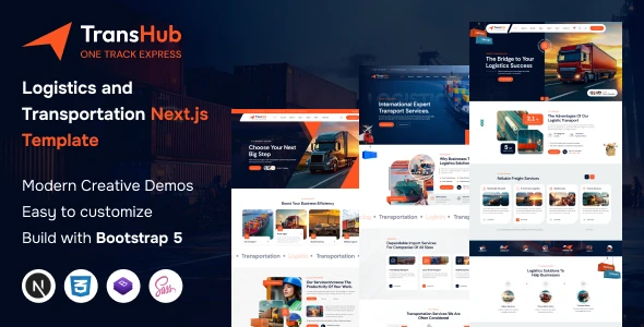 OneSmartSite | Designs » TransHub - Transport & Logistics React Next.js ...