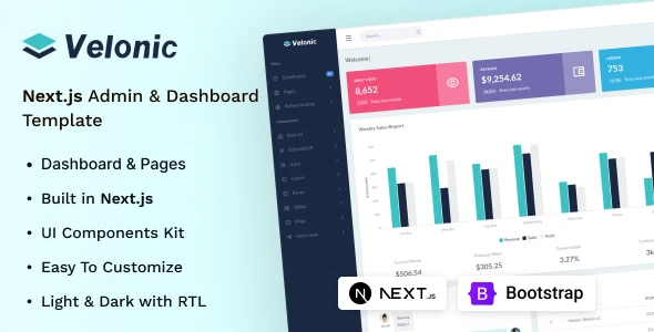 OneSmartSite | Designs » Velonic - Next.js Admin & Dashboard Template