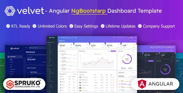 OneSmartSite | Designs » Velvet - Ng Bootstrap Angular Admin Dashboard ...
