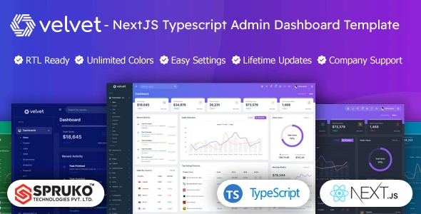 OneSmartSite | Designs » Velvet - Typescript Nextjs Dashboard Template