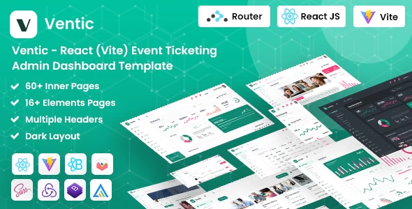 OneSmartSite | Designs » Ventic - React (Vite) Event Ticketing Admin ...