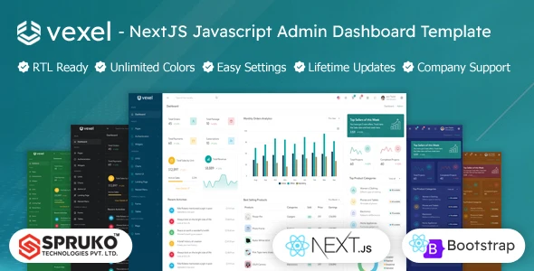 OneSmartSite | Designs » Vexel - Nextjs javascript Template Dashboard