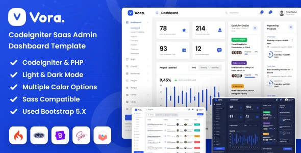 OneSmartSite | Designs » Vora - Saas Codeigniter Admin Dashboard Template
