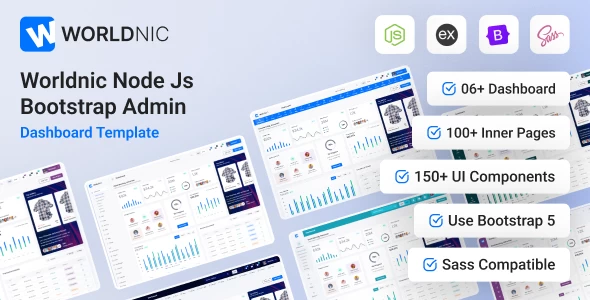 OneSmartSite | Designs » Worldnic - Node Js Admin & Dashboard Template