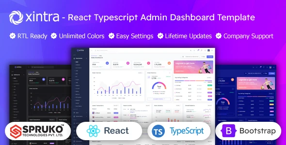 OneSmartSite | Designs » Xintra - React Admin Panel Typescript ...