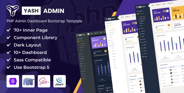 OneSmartSite | Designs » YashAdmin - PHP Sales Management System Admin ...