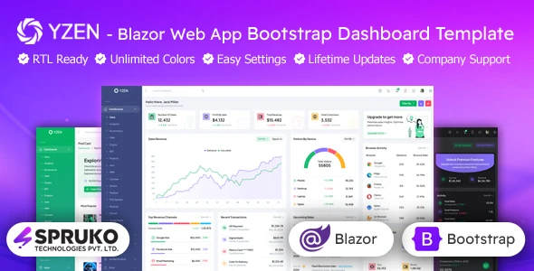 OneSmartSite | Designs » Yzen - Blazor Web App Bootstrap Admin ...