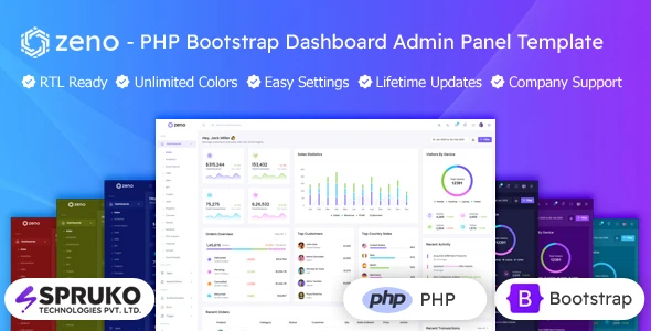 OneSmartSite | Designs » Zeno - PHP Bootstrap Dashboard Admin Panel ...