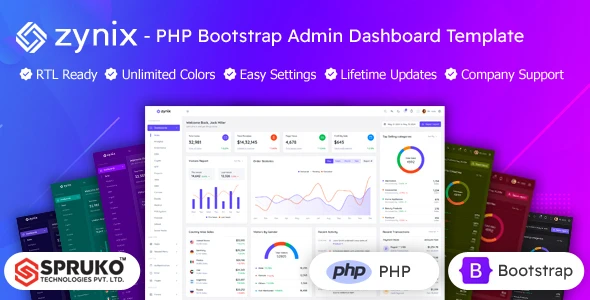 OneSmartSite | Designs » Zynix - PHP Bootstrap Admin Responsive ...