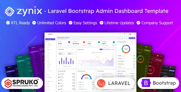 OneSmartSite | Designs » Zynix - Bootstrap Laravel Admin Panel Template