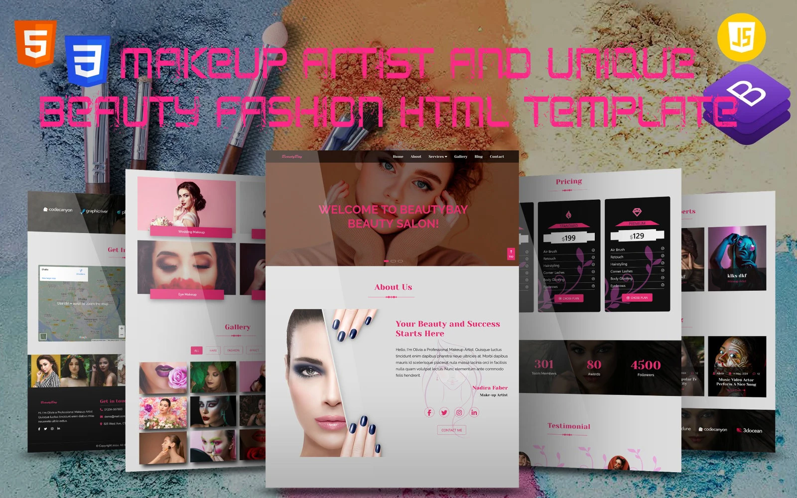 OneSmartSite | Designs » BeautyBay – Makeup Artist and Unique Salon ...