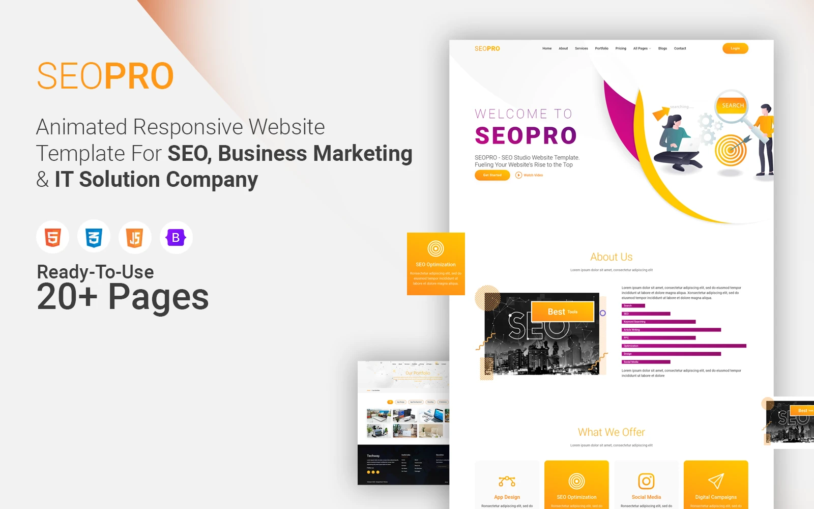 OneSmartSite | Designs » SPRO - IT Solutions & SEO Services HTML ...
