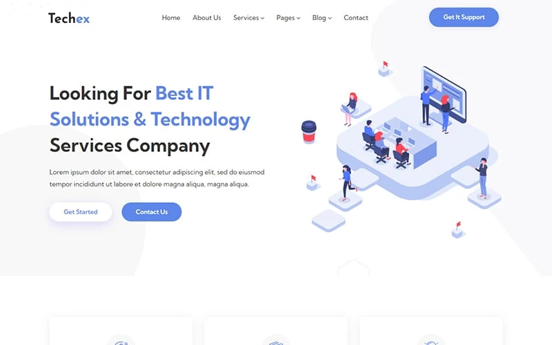 OneSmartSite | Designs » Techex - IT Solutions and Technology Website ...