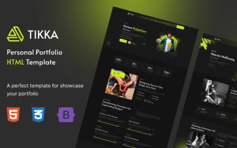 OneSmartSite | Designs » Tikka - Portfolio Bootstrap 5 HTML Template