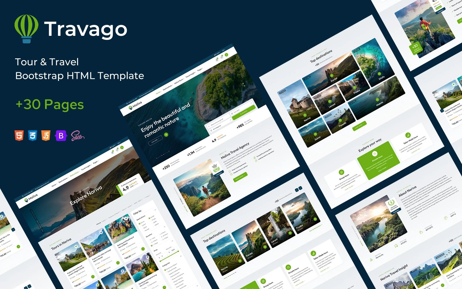 OneSmartSite | Designs » Travago - Tour & Travel Bootstrap HTML Template